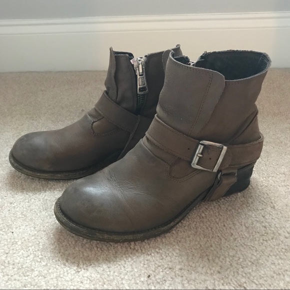Taupe Jules Moto Boots Clara Oswald Dw 